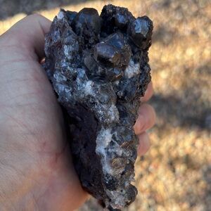 Natural Mineral Rock with Crystals